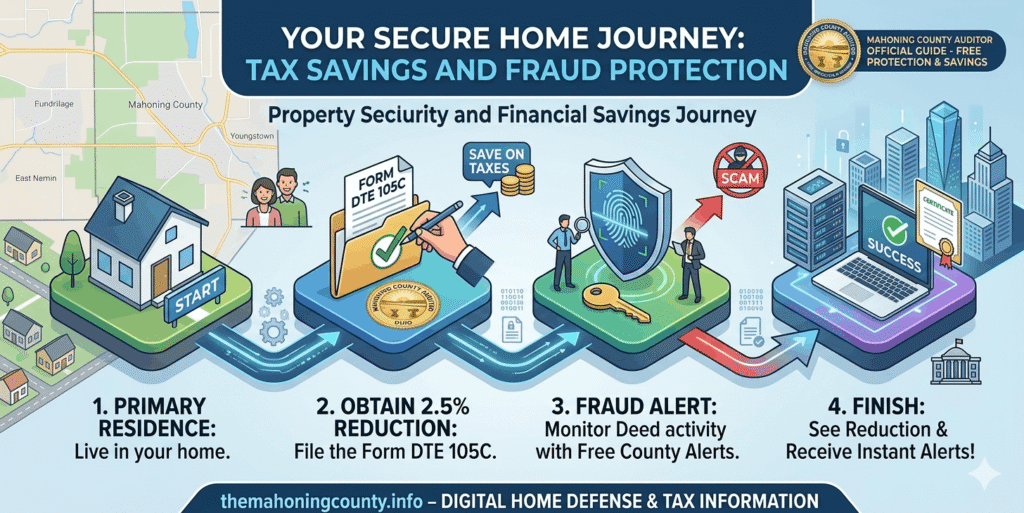 Step-by-step journey to register for Mahoning County Property Fraud Alert and tax savings
